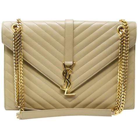 ysl biege bag|YSL large quilted bag.